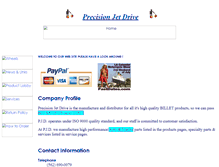 Tablet Screenshot of precisionjetdrive.com